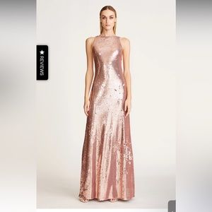 NWT Halston Madden Back Twist Gown size 0